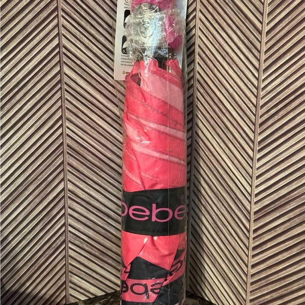 Pink Bebe Automatic Open Umbrella Windproof. - Picture 6 of 7